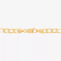 Unisex Adult 14K Gold 8 1/2 Inch Solid Figaro Chain Bracelet