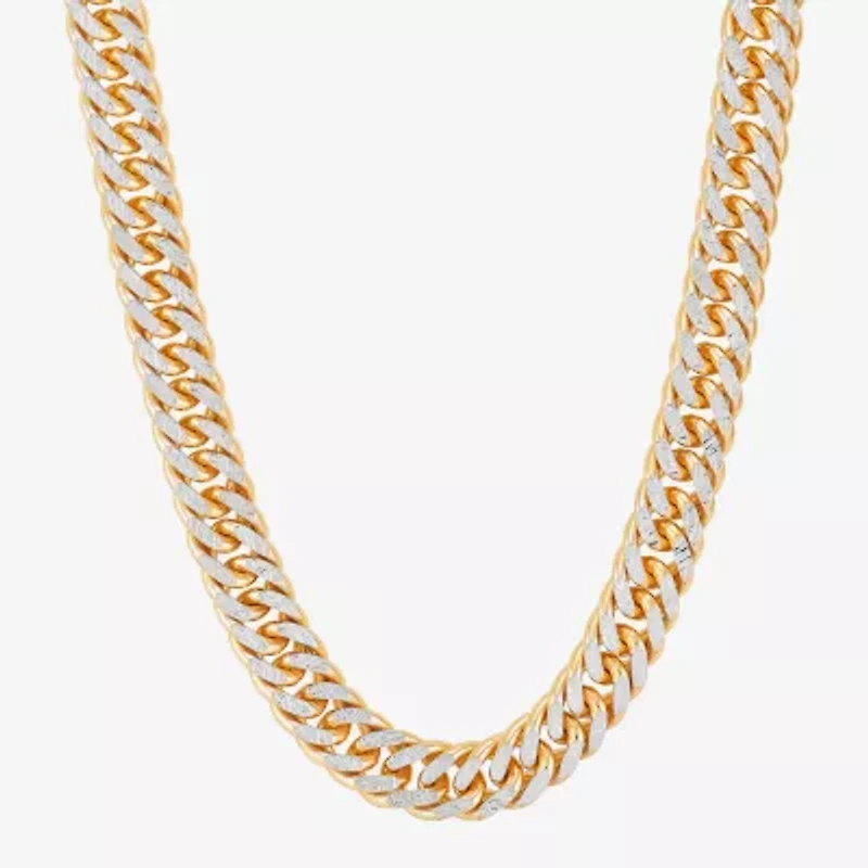 Made in Italy Mens 14K Gold 22 Inch Curb Chain Necklace