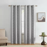 Elrene Home Fashions Kendal Grommet Top Energy Saving Blackout Set of 2 Curtain Panel