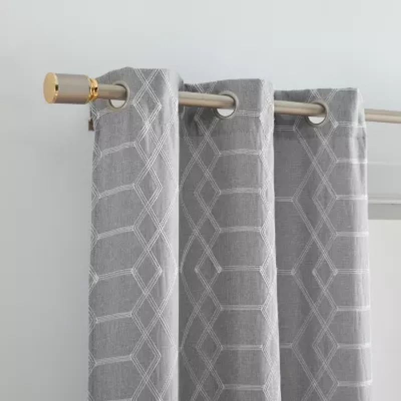 Elrene Home Fashions Kendal Grommet Top Energy Saving Blackout Set of 2 Curtain Panel