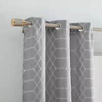 Elrene Home Fashions Kendal Grommet Top Energy Saving Blackout Set of 2 Curtain Panel