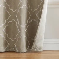 Elrene Home Fashions Valian Grommet Top Energy Saving Blackout Set of 2 Curtain Panel