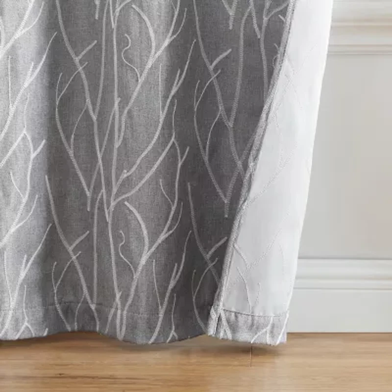 Elrene Home Fashions Sterling Grommet Top Energy Saving Blackout Set of 2 Curtain Panel