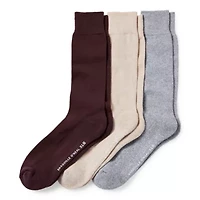 Shaquille O'Neal XLG Dress Performance Mens 3 Pair Big and Tall Crew Socks