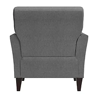 Alex Transitional Flared Arm Accent Chair Velour