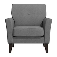 Alex Transitional Flared Arm Accent Chair Velour