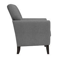 Alex Transitional Flared Arm Accent Chair Velour