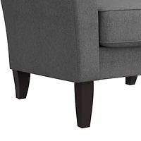 Alex Transitional Flared Arm Accent Chair Velour