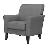 Alex Transitional Flared Arm Accent Chair Velour