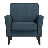 Alex Transitional Flared Arm Accent Chair Velour