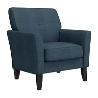 Alex Transitional Flared Arm Accent Chair Velour