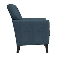 Alex Transitional Flared Arm Accent Chair Velour