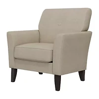 Alex Transitional Flared Arm Accent Chair Velour