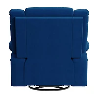 ProLounger Traditional Swivel Glider Recliner Plush Velvet