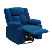 ProLounger Traditional Swivel Glider Recliner Plush Velvet