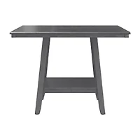 Bilbao Square Wood-Top Dining Table