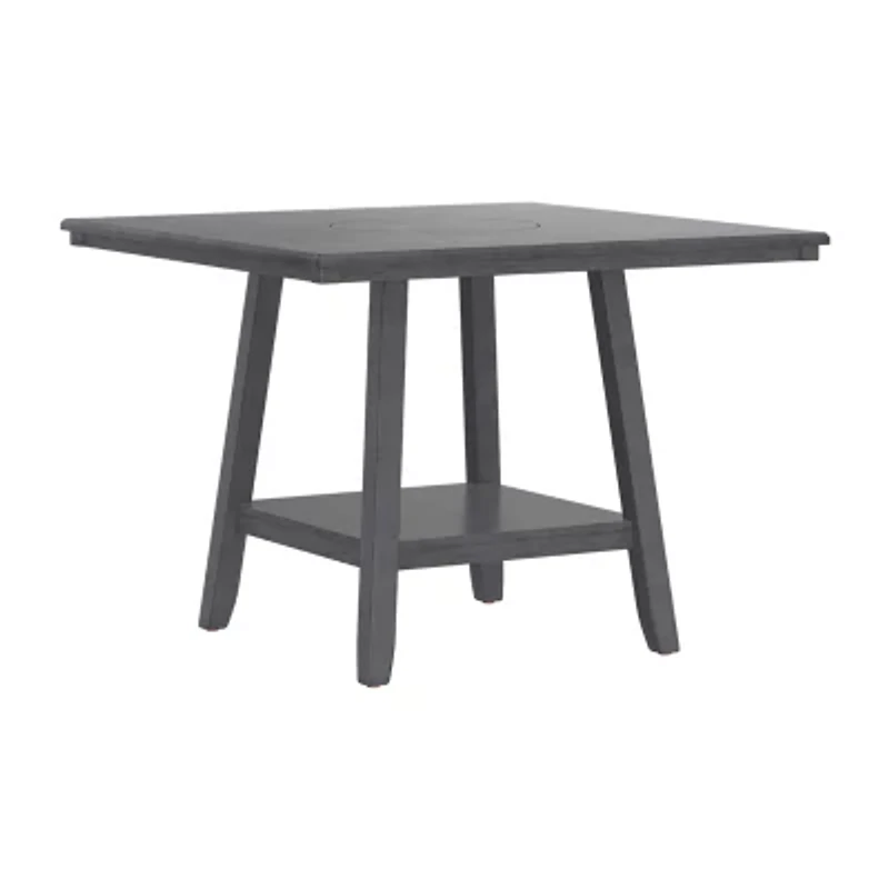 Bilbao Square Wood-Top Dining Table