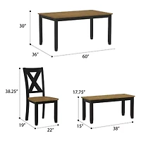Sofia 6-pc. Rectangular Dining Set