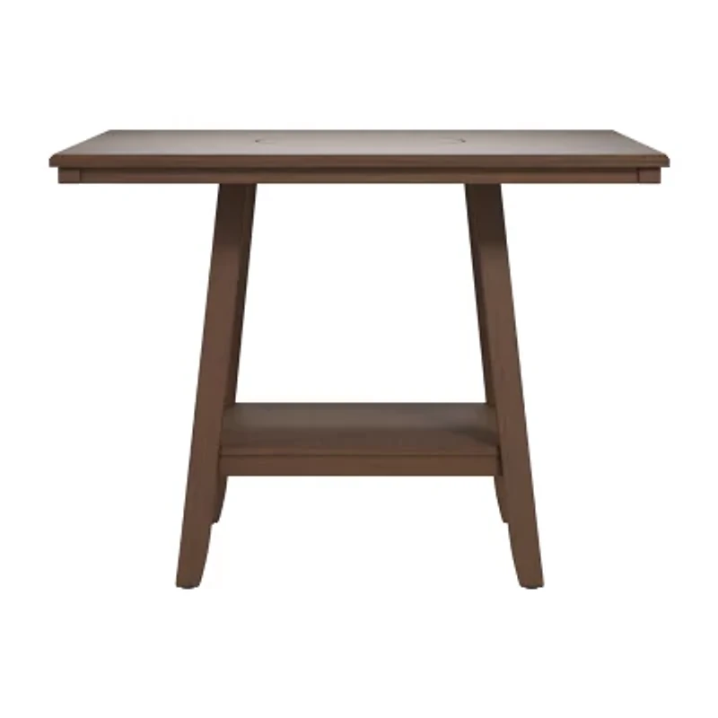 Bilbao Square Wood-Top Dining Table