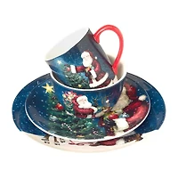 Certified International Santa'S Secret 16-pc. Earthenware Dinnerware Set