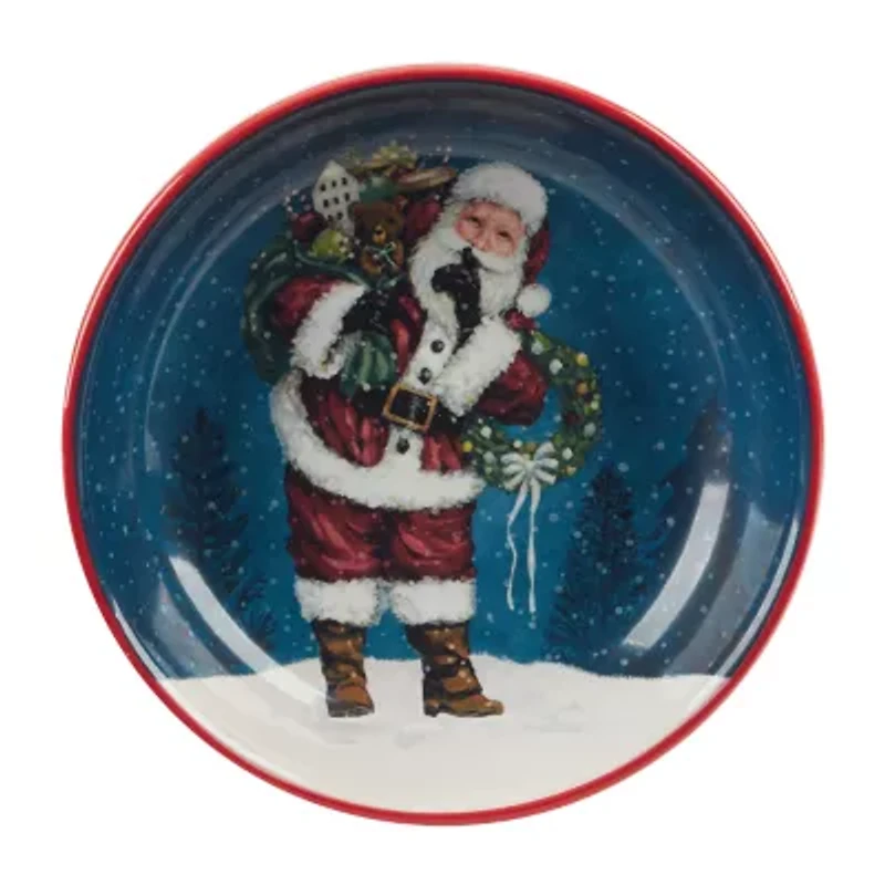Certified International Santa'S Secret 4-pc. Earthenware Soup Bowl