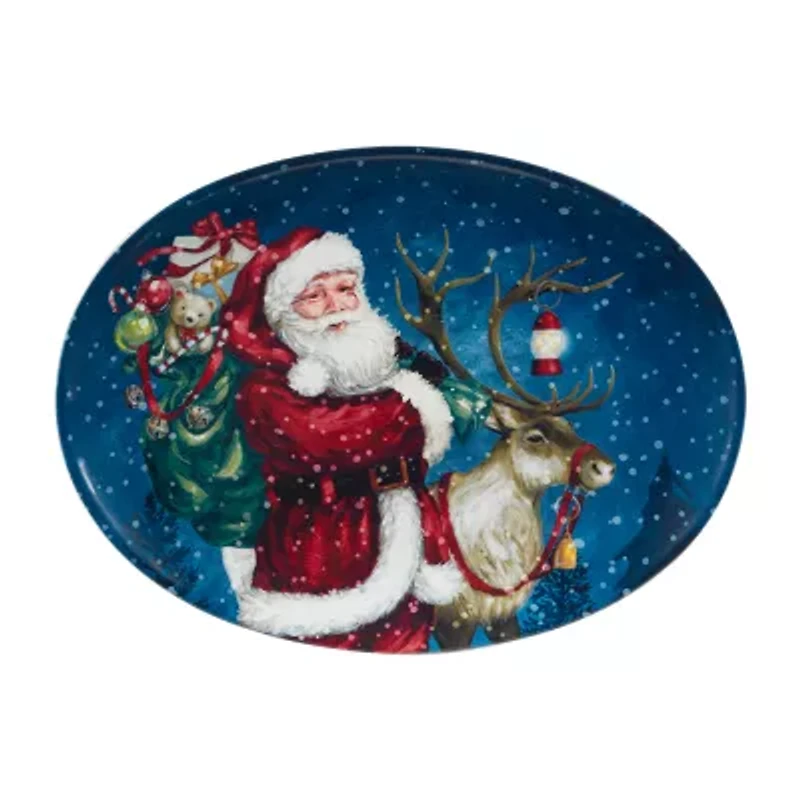 Certified International Santa's Secret Serving Platter