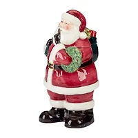Certified International Santa'S Secret Earthenware Cookie Jar