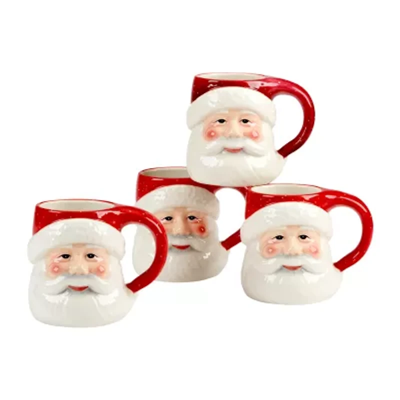 Certified International Santa's Secret 4-pc. Coffee Mug