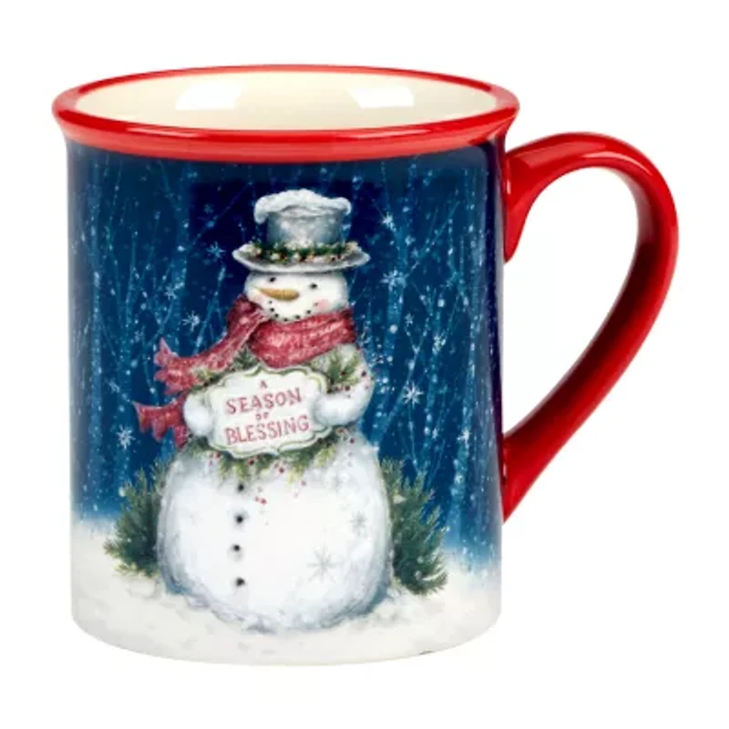 Certified International Snowman Greetings 4-pc. Holiday Coffee Mug