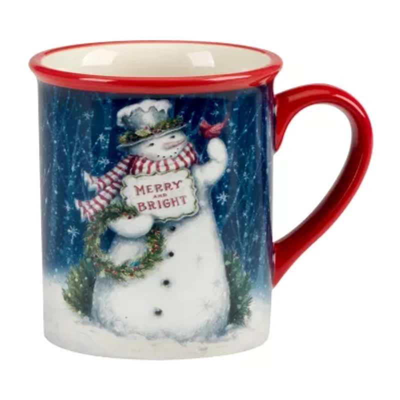 Certified International Snowman Greetings 4-pc. Holiday Coffee Mug