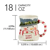Certified International Snowman Greetings 4-pc. Holiday Coffee Mug