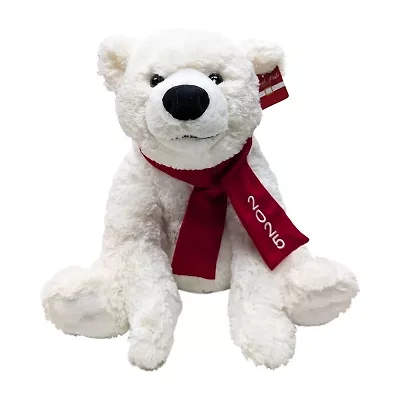North Pole Trading Co. Holiday Polar Bear Stuffed Animal