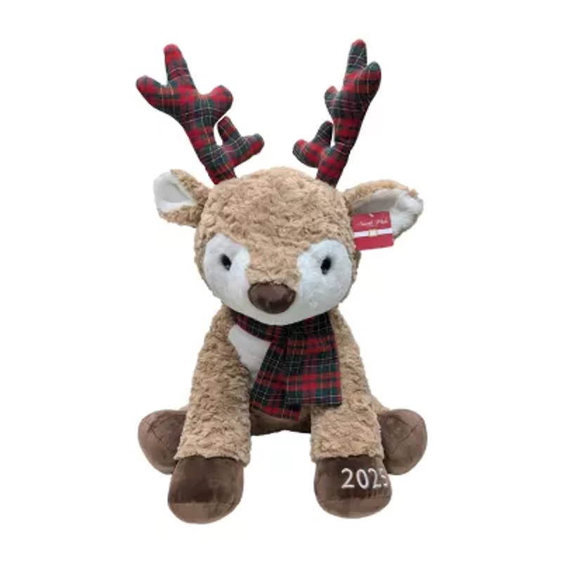 North Pole Trading Co. Holiday Reindeer Stuffed Animal