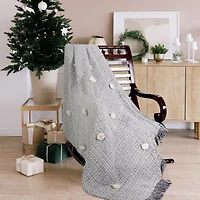 LR Home Danny Diamond Washable Reversible Throw