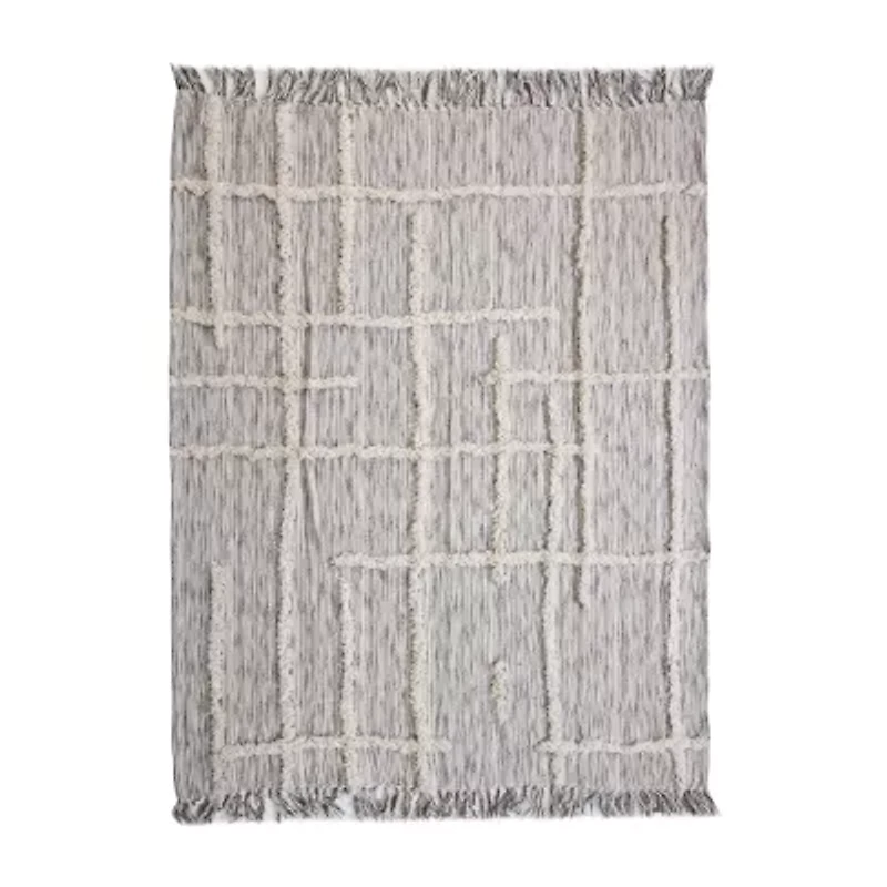 Lr Home Ezra Stripe Washable Throw