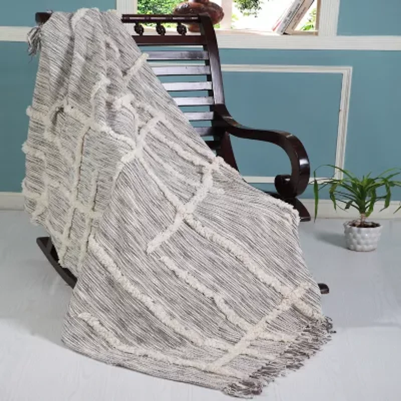 Lr Home Ezra Stripe Washable Throw