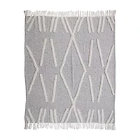 LR Home Luca Diamond Washable Throw