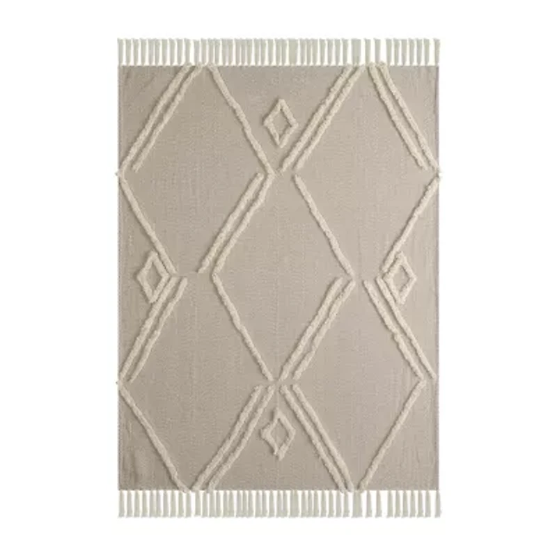 LR Home Aiden Diamond Washable Throw