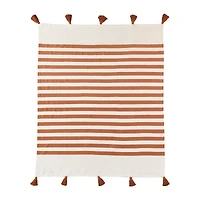 LR Home Hanny Striped Washable Reversible Throw