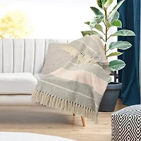 LR Home Irish Stripe Washable Throw