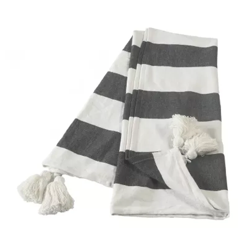 Lr Home Monica Stripe Reversible Throw