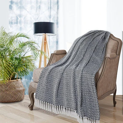 LR Home Ravy Diamond Washable Reversible Throw