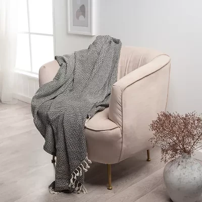Lr Home Charle Diamond Washable Reversible Throw