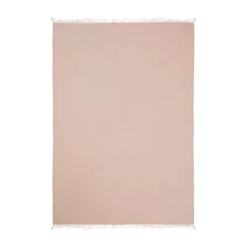 LR Home Sunty Solid Washable Throw