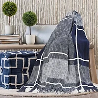 Lr Home Nathan Checked Washable Throw