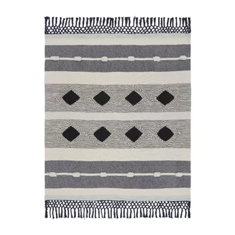 Lr Home Isaiah Diamond Washable Throw