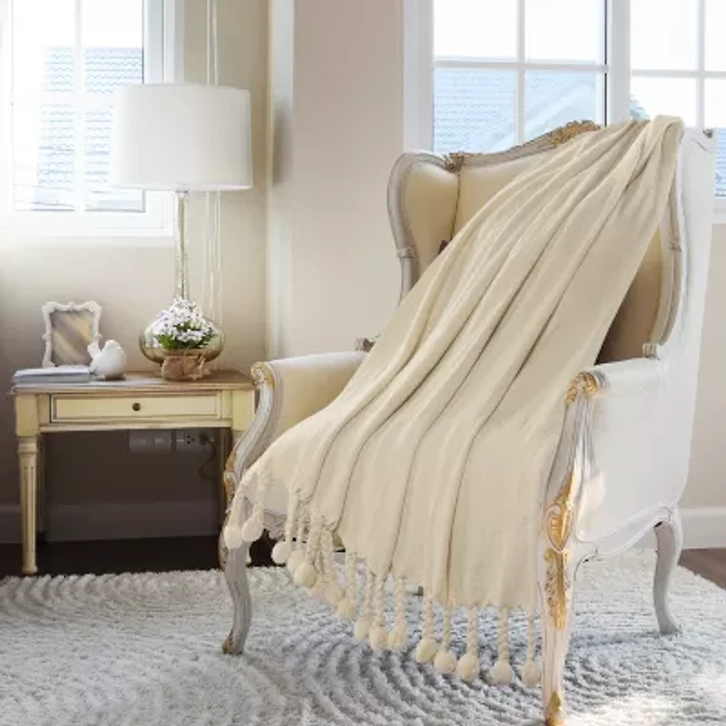 LR Home Andrew Chevron Washable Reversible Throw