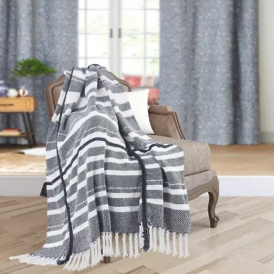 Lr Home Adrian Stripe Washable Throw