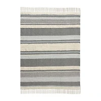 LR Home Eli Farmhouse Washable Throw