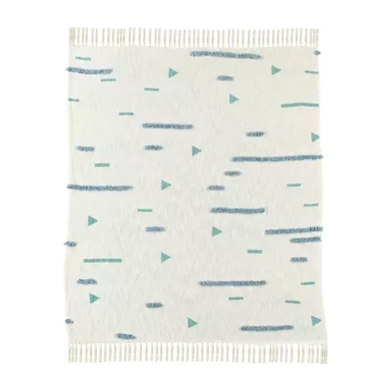 Lr Home Ian Geometric Washable Throw